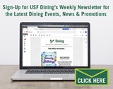 Sign Up for USF Dining's Weekly Newsletter